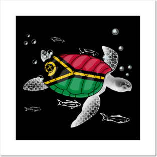 Vanuatu Turtle Posters and Art